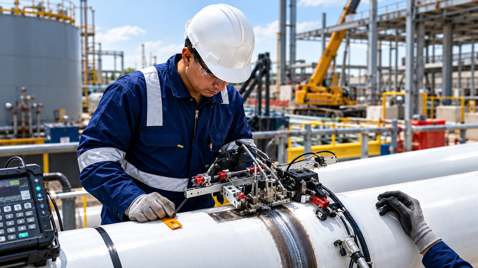 Equipment supplied with a qualified industrial operator